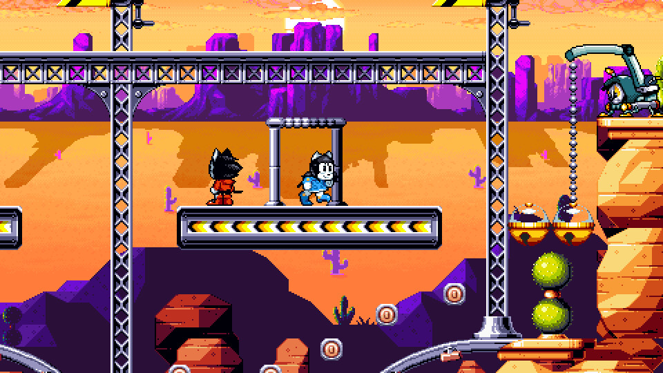 Desert Rail Platform Scene